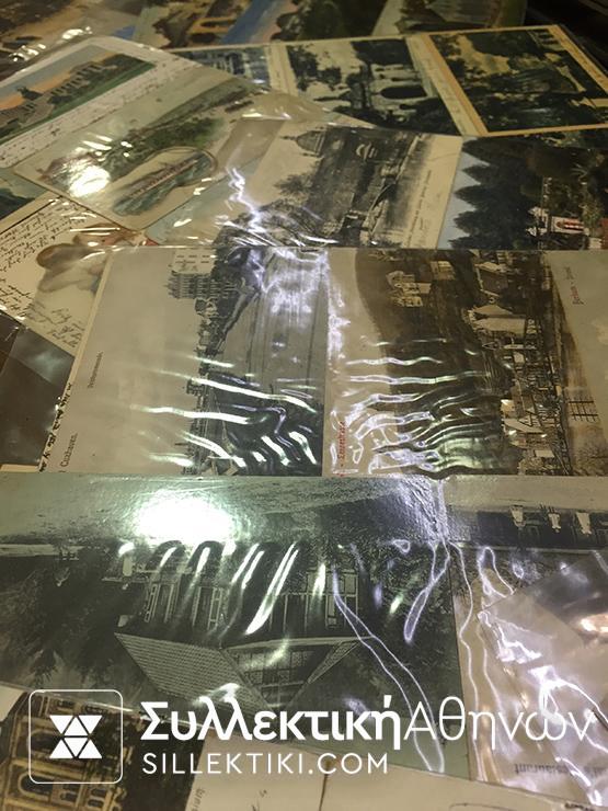 Collection of 27 PC GR. BRITAIN Post of Konstantinople to Greece