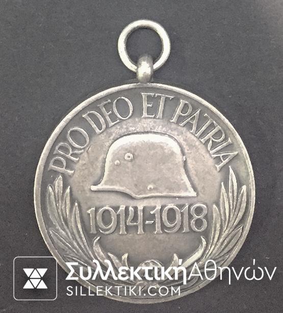 HUNGARY Medal Pro Deo Et Patria 1914-18 AS IS