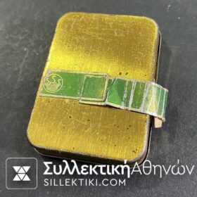 Μεταλλικό κουτάκι με την Τσοκόντα που περιέχει βελόνες για γραμμόφωνο