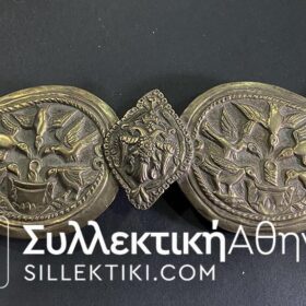 Ορειχάλκινη Πόρπη με ωραίο θέμα και δικέφαλο αετό στο κέντρο