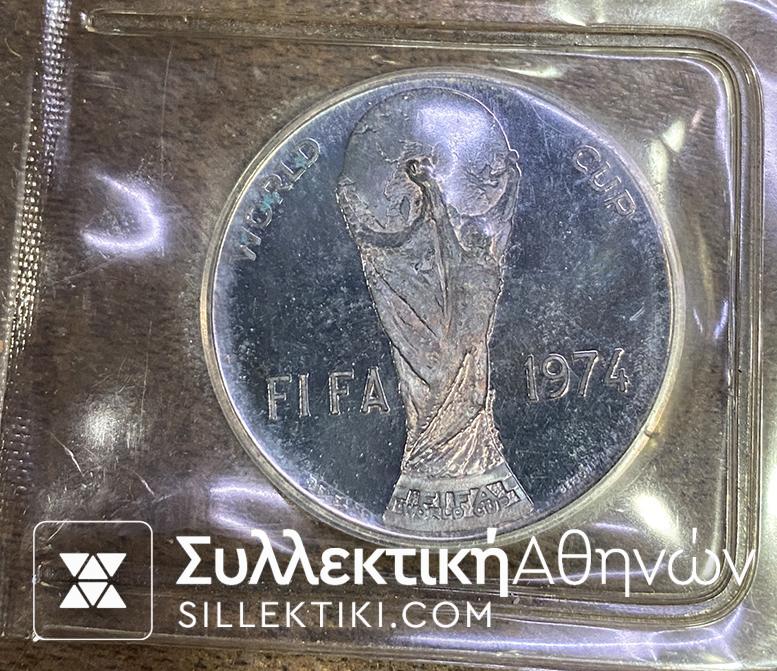 Ασημένιο Μετάλλιο FIFA WORLD CUP 1974 Γερμανικό. UNC