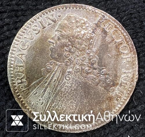 CROATIA Ragusa 1 Tallero 1756 Silver. XF KM 18