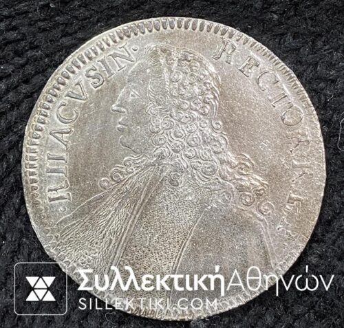 CROATIA _ RAGUSA Tallero 1755 Duble die XF