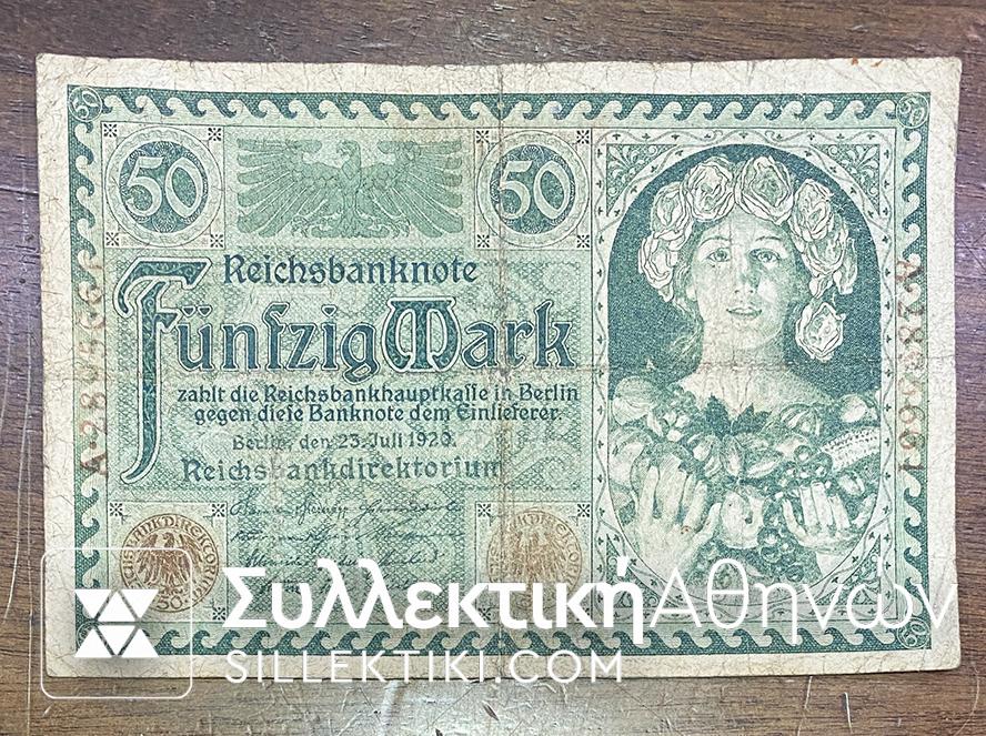 GERMANY 50 Mark 1929 F