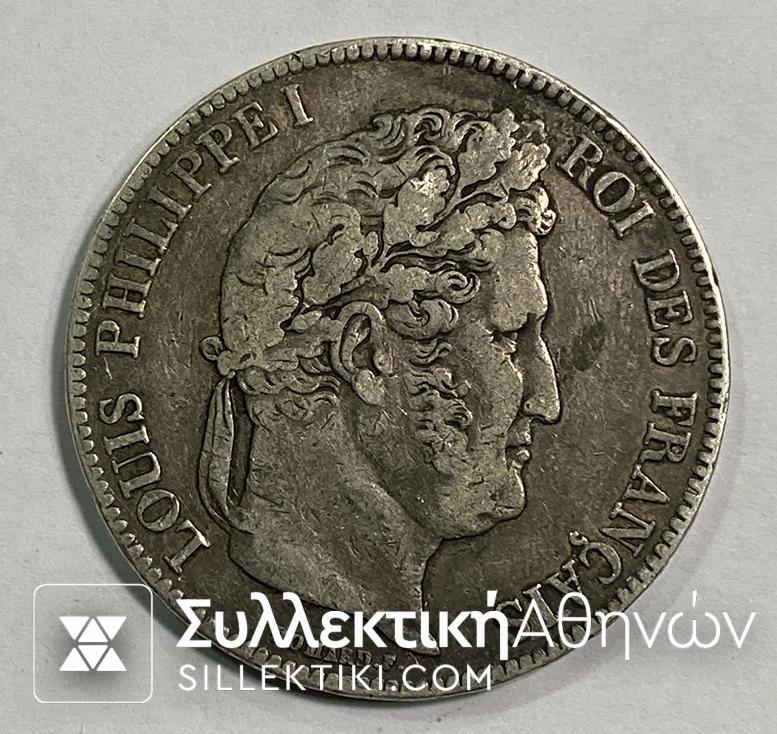 ΓΑΛΛΙΑ 5 Φράγκα 1838 VF
