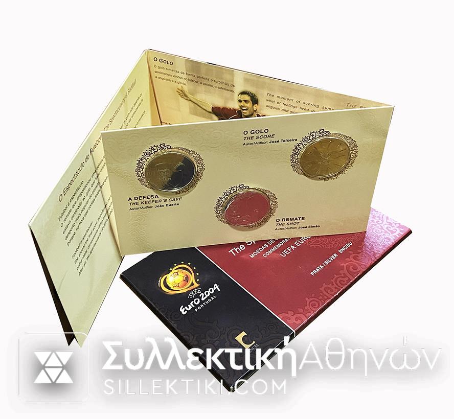 ΠΟΡΤΟΓΑΛΙΑ Set UEFA EURO 20034 Commemorative Football Collector Coins