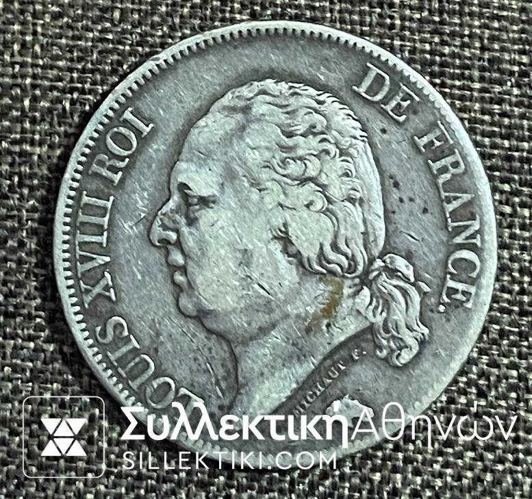 ΓΑΛΛΙΑ 5 Φράγκα 1822 F/VF