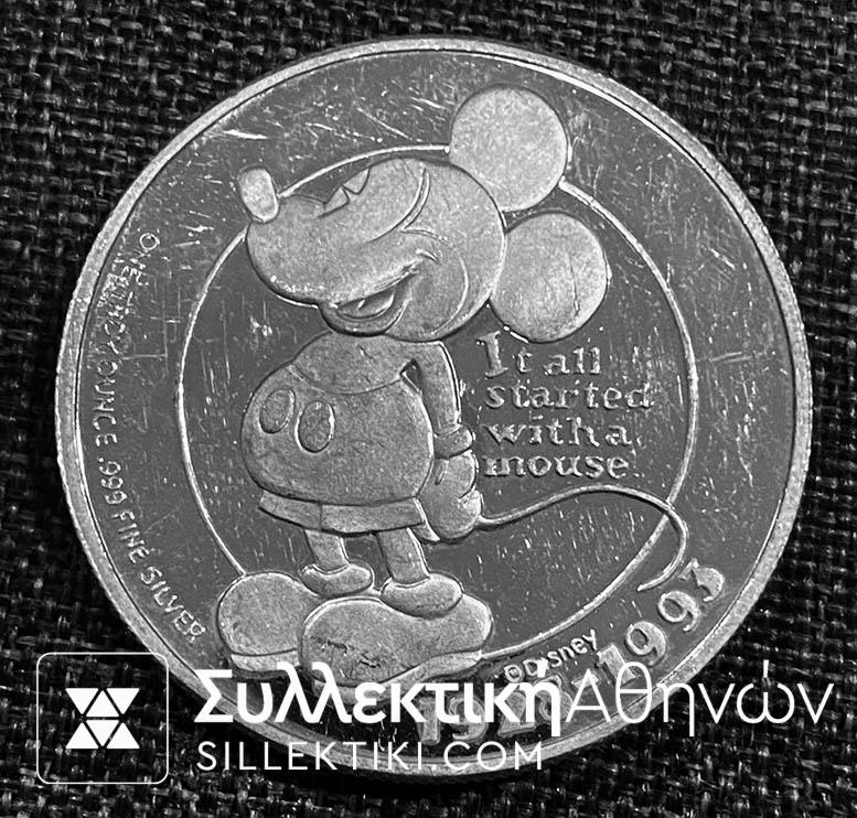 Silver Medal 1 Oz "Mickey Mouse"