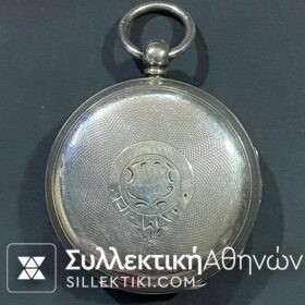 Ασημένιο ρολόι τσέπης 50 mm αντίκα