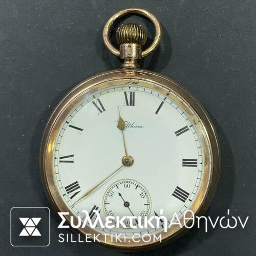 Pocket Watch WALTHAM Gold 375 Working good