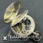 Ασημένιο Ρολόι Τσέπης 50 mm σε λειτουργία