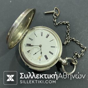 Pocket Watch Silver 55 mm Working