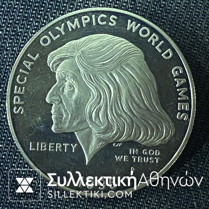 USA Dollar 1995 Proof Special Olympic World Games AU