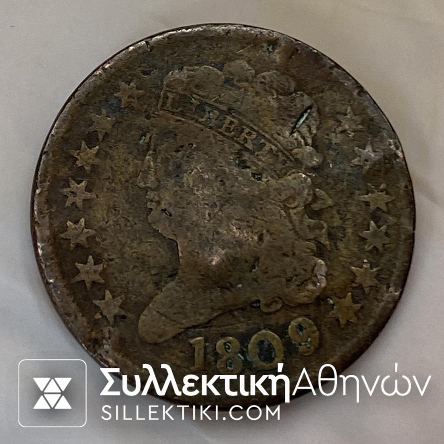 1809 1/2C ent Classic Head Half Cent