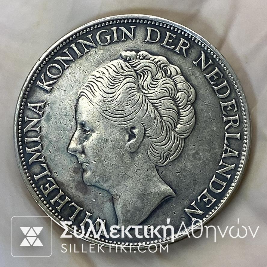 NETHERLAND 2 1/2 Gulden 1944