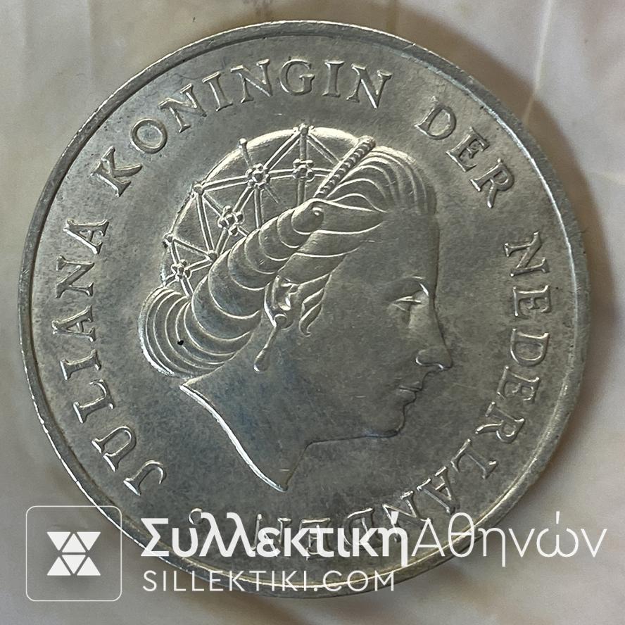 NETHERLAND ANTILES 2 1/2 Gulden 1964
