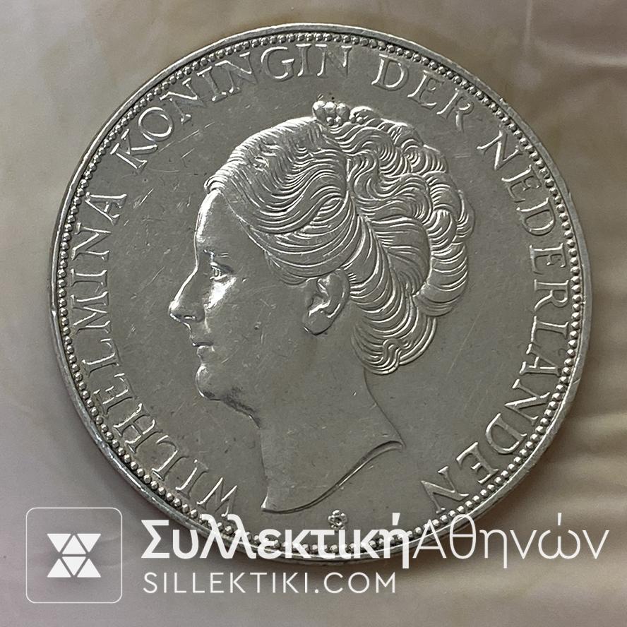 NETHERLAND  2 1/2 Gulden 1933