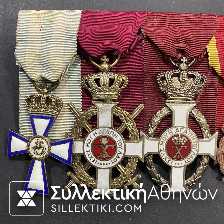 Μετάλλια Στρατιωτικά Μπαρέτα με 6 σε άριστη κατάσταση