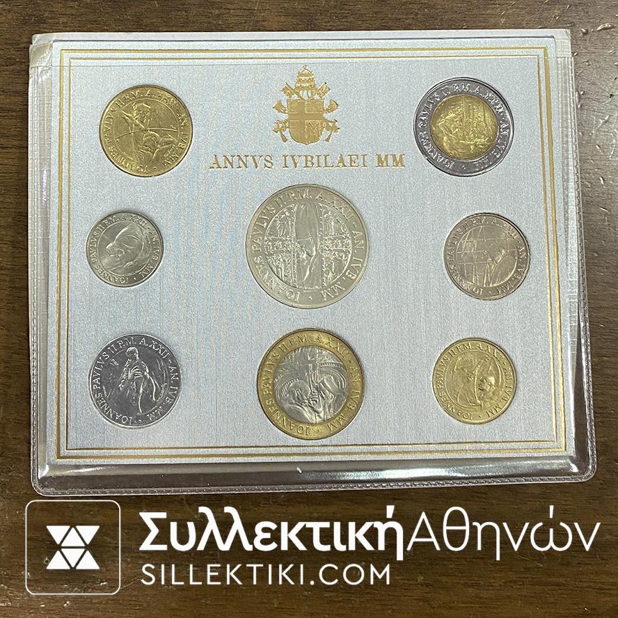 ΒΑΤΙΚΑΝΟ Σετ Νομισμάτων 2000 "ANNO SANTO 2000"