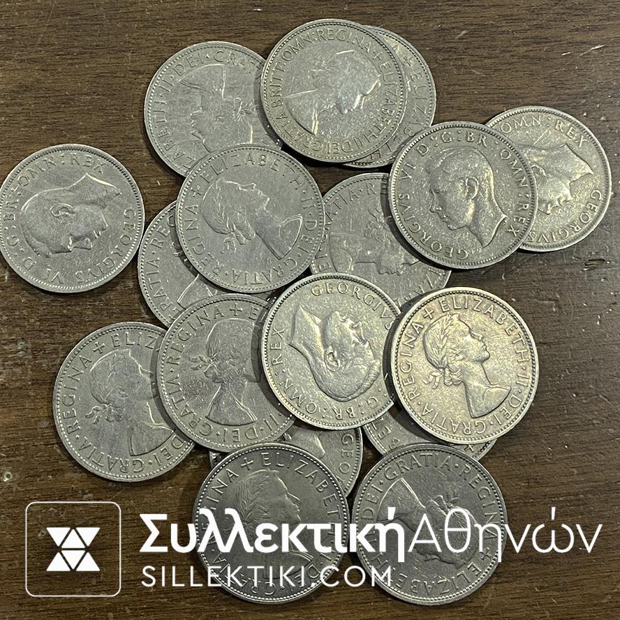 half crown Lot Coins