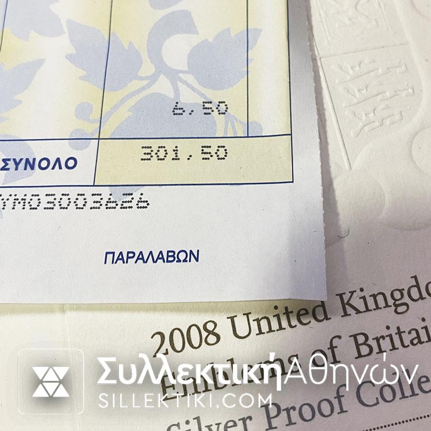 Royal Mint 2008 United Kingdom Coinage Emblems of Britain Silver Proof Collectio