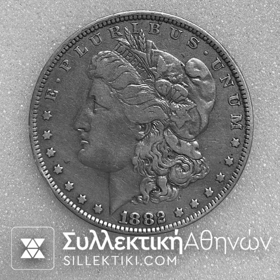 ασημενιο δολλαριο αμερικη 1882