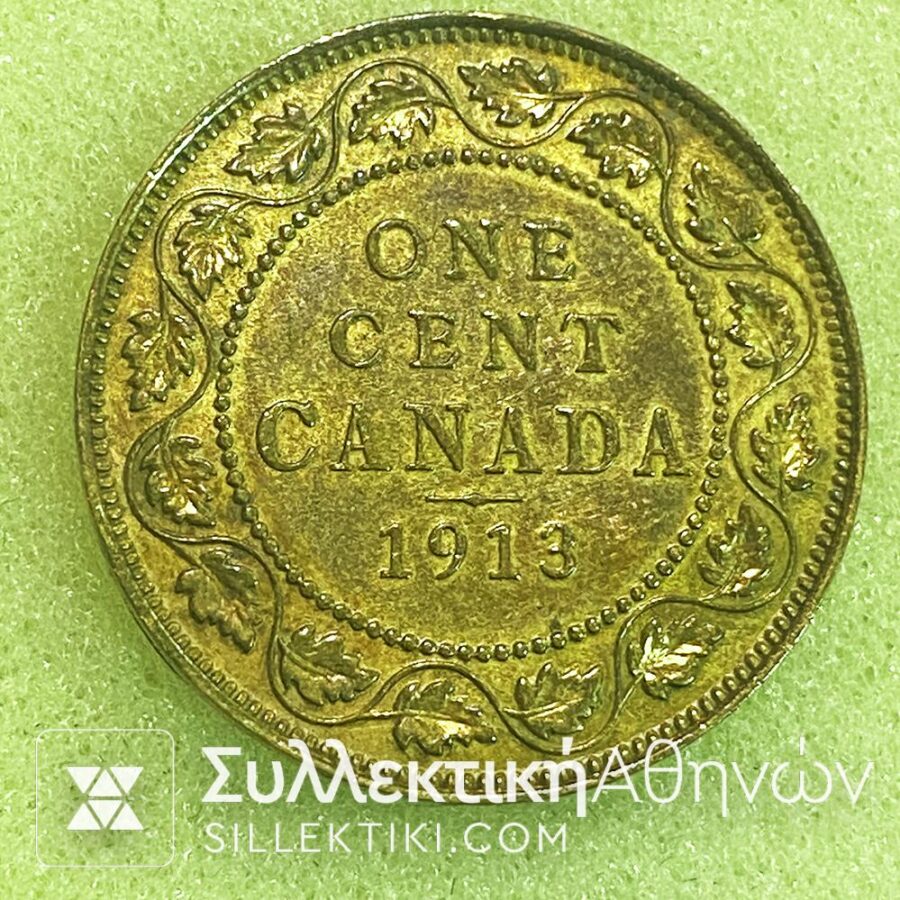 CANADA 1 Cent 1913 AU