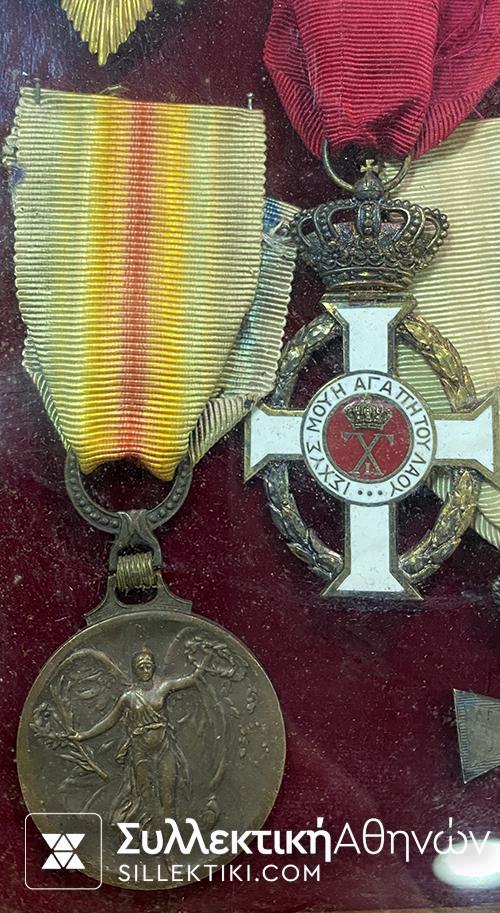 Part Of 9 Greek Medals-Orders Military Of IWW and IIWW