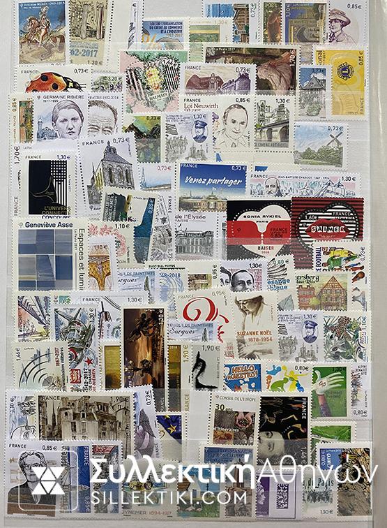 ΓΑΛΛΙΑ Μεγάλη Συλλογή Γραμματοσήμων σε Ευρώ Ασφράγιστα