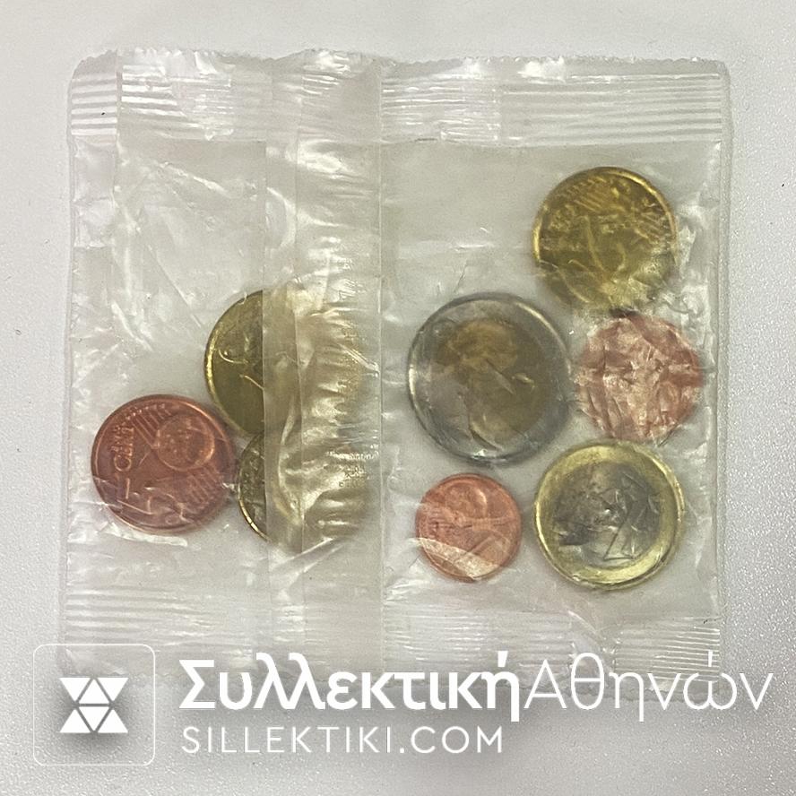 VATICAN EURO BAG STARTER KIT 2002 UNC WITH SMALL TEAR