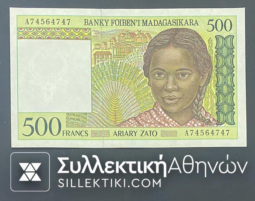 ΜΑΔΑΓΑΣΚΑΡΗ Χαρτονόμισμα 500 Francs Ακυκλοφόρητο 1994