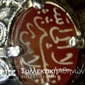 Δαχτυλίδι Ασημένιο Οθωμανικό ΣΠΑΝΙΟ Μεγάλο Μέγεθος