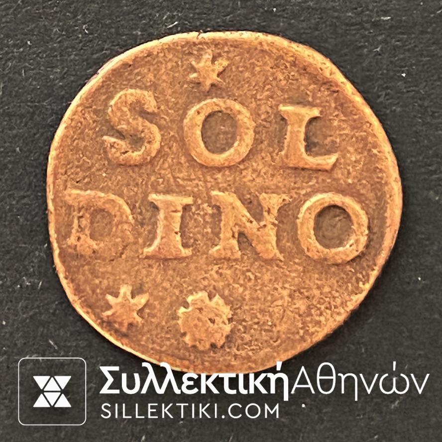 4 Τορνέσια (1 Soldi)  Νόμισμα  Βενετίας που κυκλοφόρησε  Κρήτη