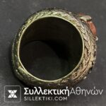 Δαχτυλίδι Ασημένιο Οθωμανικό ΣΠΑΝΙΟ Μεγάλο Μέγεθος