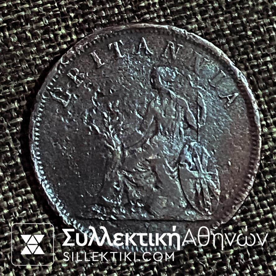 ΙΟΝΙΚΟΝ ΚΡΑΤΟΣ 1 Οβολός 1819 Χάλκινο Νόμισμα Ιονίων VF