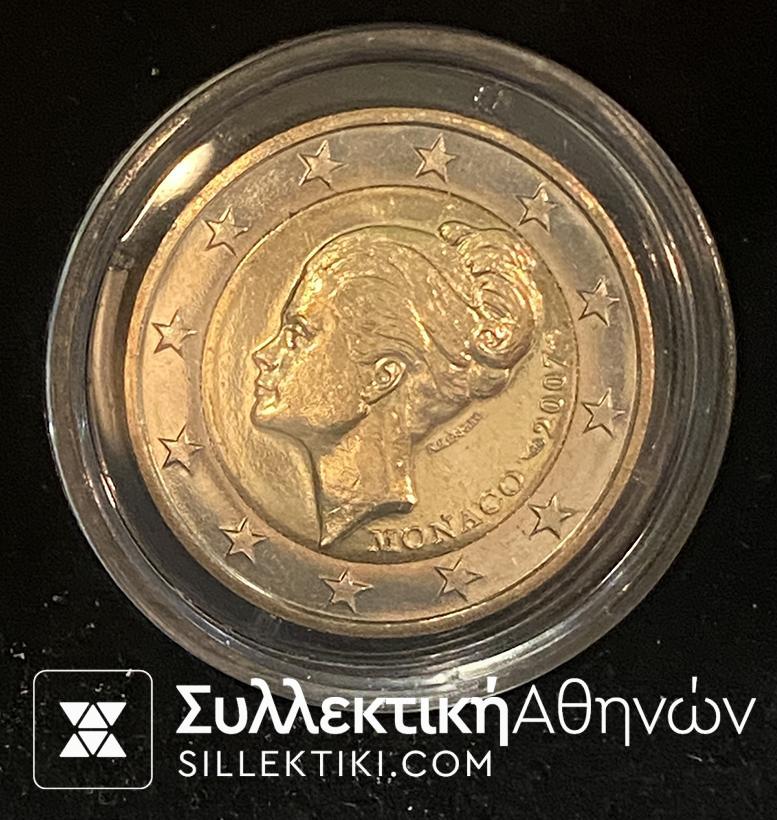 Το πιο Σπάνιο Δίευρο - Μονακό 2007 2 Εuro MONACO Grace Kelly