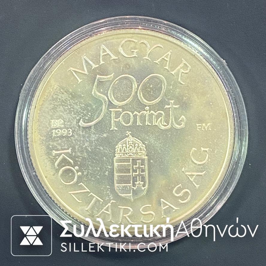 ΟΥΓΓΑΡΙΑ 500 Φιορίνια 1993 Ασημένιο Νόμισμα UNC