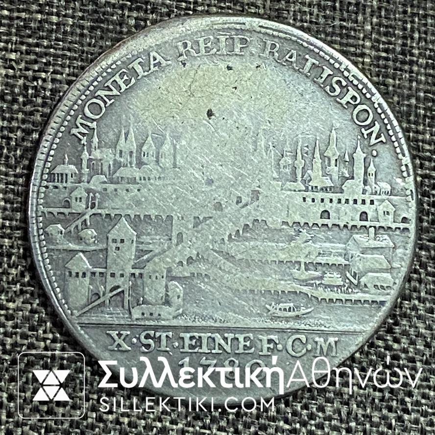 ΓΕΡΜΑΝΙΑ Free City Of Regensburg 1 Thaler 1780 RARE