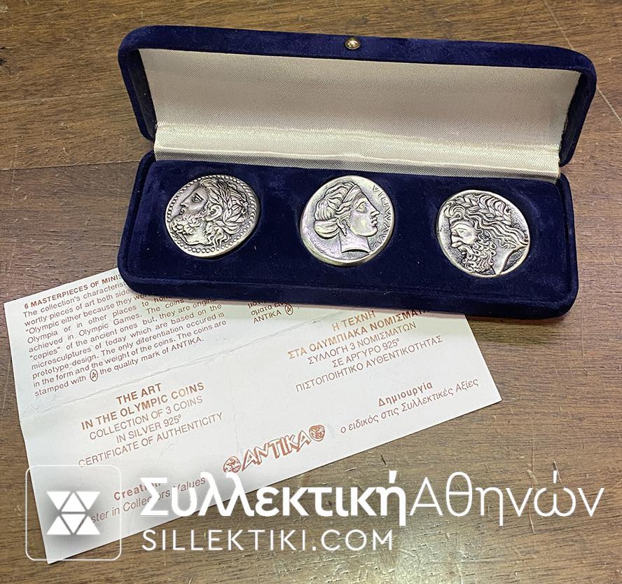 Συλλογή 3 Νομισμάτων Ολυμπιακών ΑΝΤΙΚΑ Ασημένια Αντίγραφα
'Η ΤΕΧΝΗ ΣΤΑ ΟΛΥΜΠΙΑΚΑ ΝΟΜΙΣΜΑΤΑ
Περιλαμβάνονται
ΜΑΚΕΔΟΝΙΑ 359 Π.Χ. Τετράδραχμο
ΗΛΙΣ 363 Π.Χ. Στατήρας
ΑΡΚΑΔΙΑ 360 Π.Χ. Διπλός Στατήρ