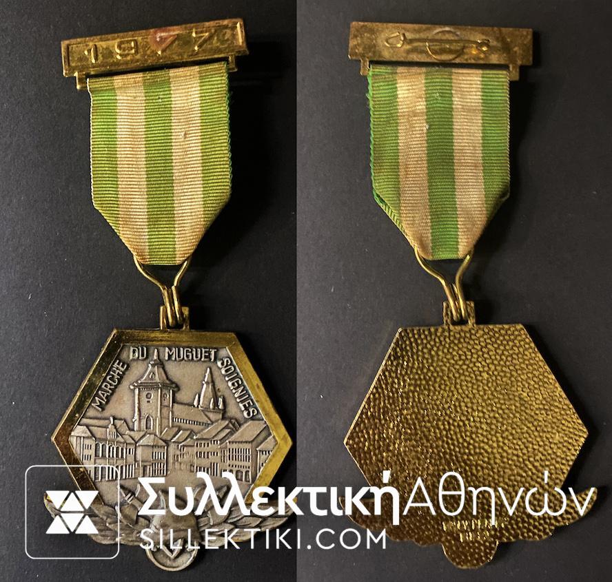 ΒΕΛΓΙΟ Μετάλλιο Πυροσβεστικής 1977 "Κρίνος της κοιλάδας"