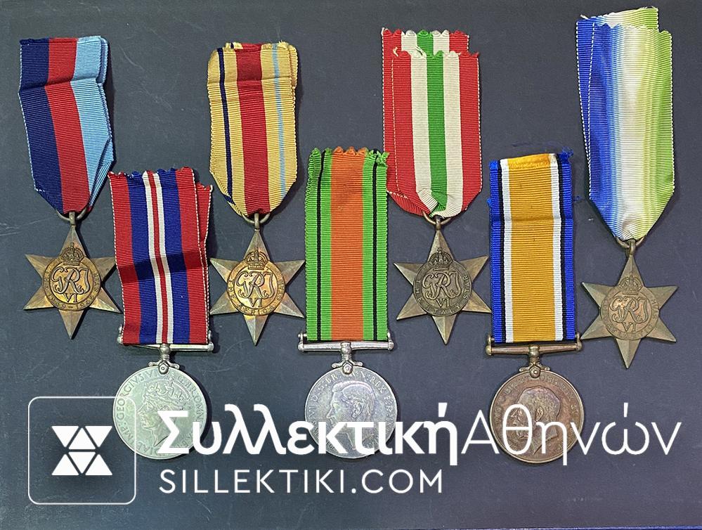 ΑΓΓΛΙΑ Συλλογή με 7 Μετάλλια Παράσημα άψογη κατάσταση