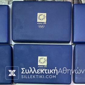 Complete Set 12 Silver Coins Athens 2004 – received only from the store