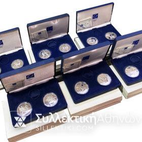 Complete Set 12 Silver Coins Athens 2004 – received only from the store
