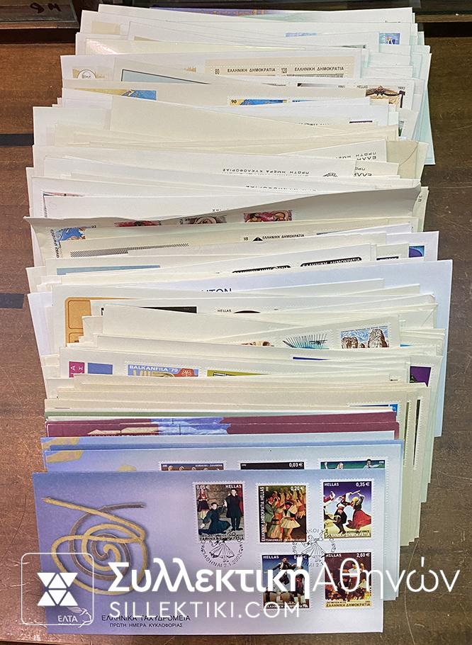 Collection Of Greece Stamps 1978-2002 FDC and Stamps sets