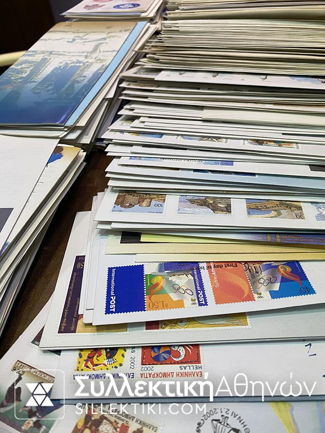 Collection Of Greece Stamps 1978-2002 FDC and Stamps sets