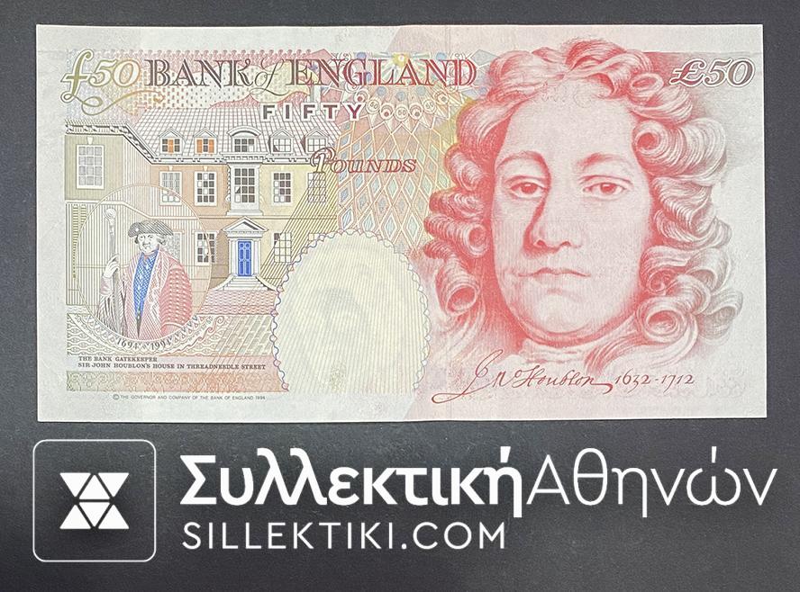 ΑΓΓΛΙΑ 50 Λίρες 1994 Ακυκλοφόρητο Χαρτονόμισμα Ελισάβετ
