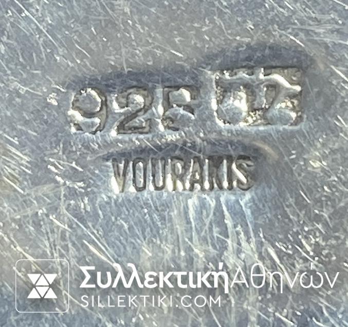 Ασημένιο (925) κουτάκι μπομπονιέρας κατασκευή ΒΟΥΡΑΚΗΣ