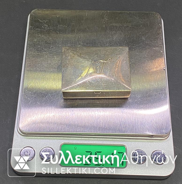 Ασημένιο (925) κουτάκι μπομπονιέρας κατασκευή ΒΟΥΡΑΚΗΣ