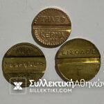 3 Token SALONIKA- OTE And AEG