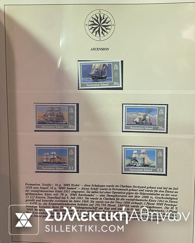 Συλλογή Γραμματοσήμων με Θέμα Καράβια - Πλοία